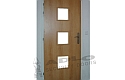 ADLO - Bezpečnostné dvere TEDUO, zvnútra, presklené atyp, dvojfarebný povrch