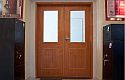 ADLO - Bezpečnostné dvere TESIM, presklené, dvojkrídlové dvere, dvojfarebné