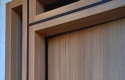 ADLO - Bezpečnostné dvere TEDUO, Termo exteriér, trojsklo svetlíky, detail obloženie zárubne
