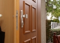ADLO - Bezpečnostné Termo dvere TEDUO, Lištové LB 350, kombinovaný povrch dverí, oblepená zárubňa