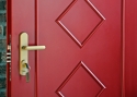 ADLO - Bezpečnostné dvere TEDUO, lištové LB551, lišta Oblá, povrch striekané Color