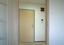 ADLO - Bezpečnostné dvere TEDUO, design hladké, povrch dverí Javor, povrch zárubne Color RAL 7046