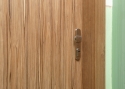 ADLO - Bezpečnostné dvere TEDUO, hladký design, povrch dverí Indický Eben, obloženie ADLO zárubne