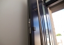 ADLO - Bezpečnostné Termo dvere Teduo, Presklené PS370, atyp madlo, povrch dverí RAL 7015