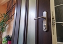 ADLO - Exteriérové Termo dvere Tesim, dvojfarebné, Presklené PS372, pancierové sklo Grepi
