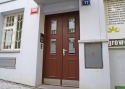 ADLO - Exteriérové Termo dvojkrídlové dvere TEDUO - vstup do bytového domu, presklené PS 201