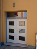 ADLO dvojkrídlové<br> bezpečnostné dvere ADUO, presklené s nadsvetlíkom,<br> rozmer zostavy 180/270cm